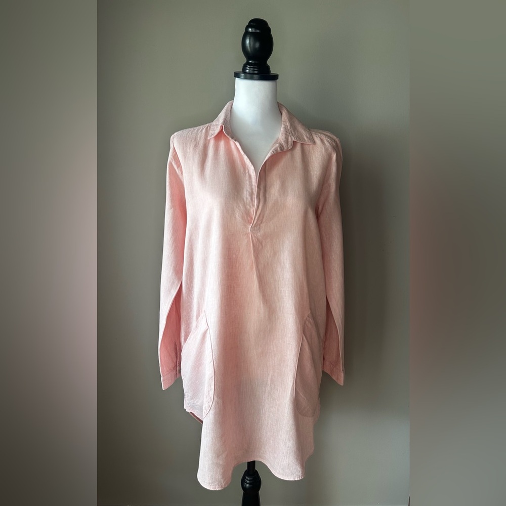 Uncle Frank Pink Long Sleeve Tunic Dress Size S